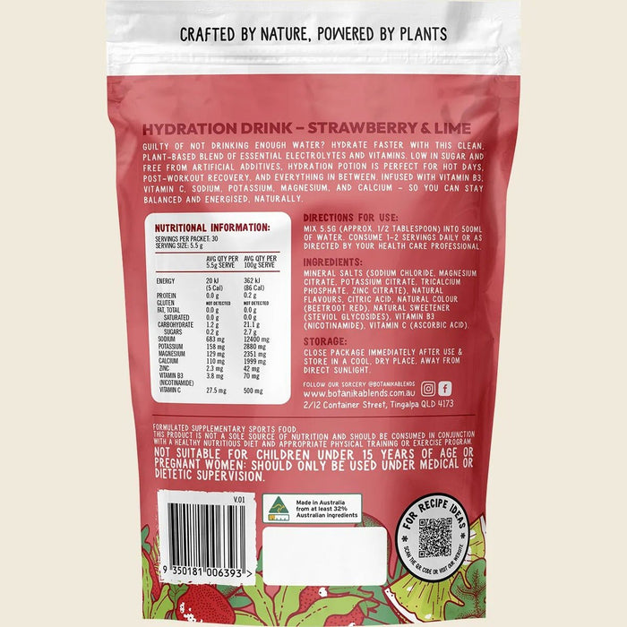 Hydration Potion Strawberry Lime - 165g - LYTES