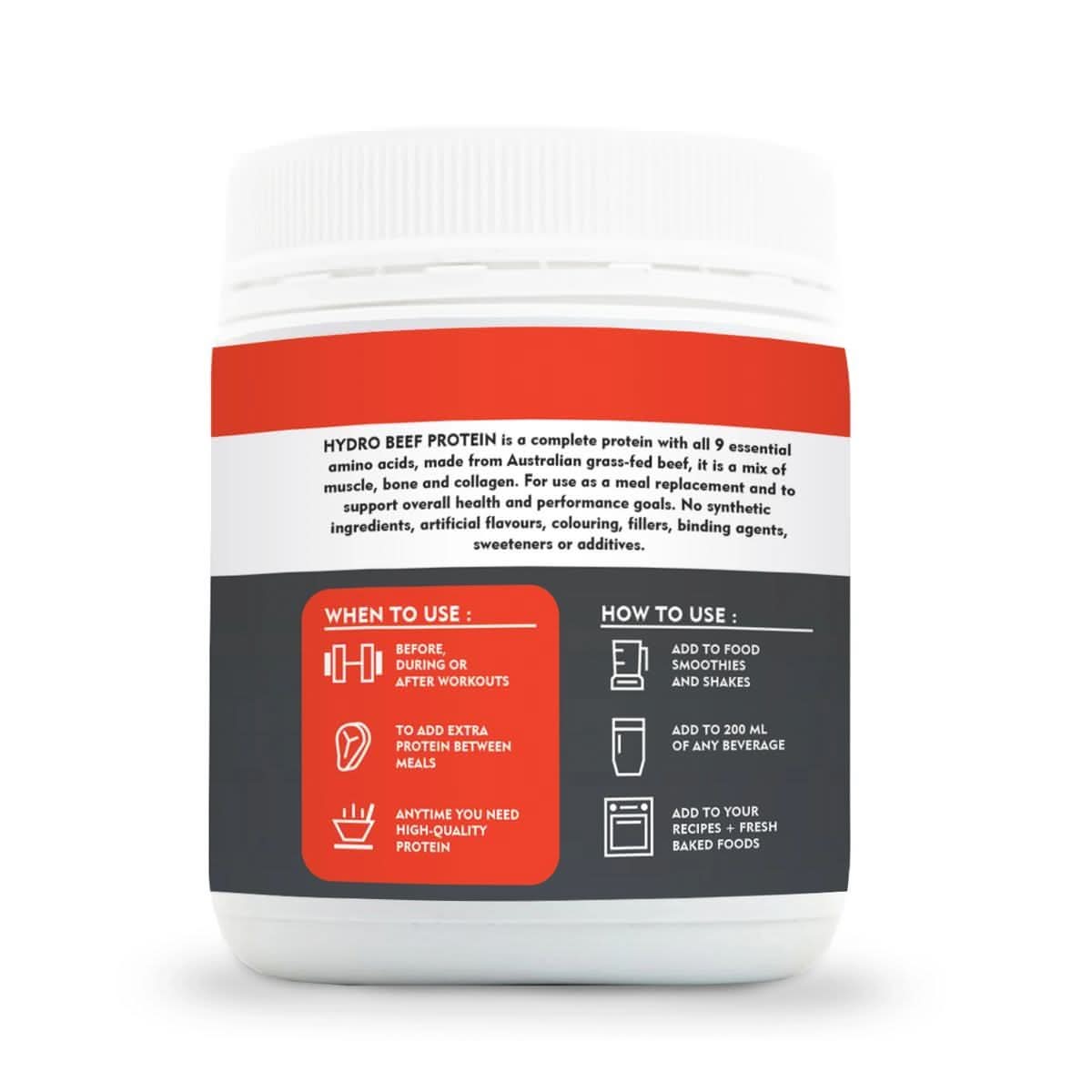 Hydro Beef Isolate Protein - Australian Grass Fed - 252g - NXGEN Wholefoods