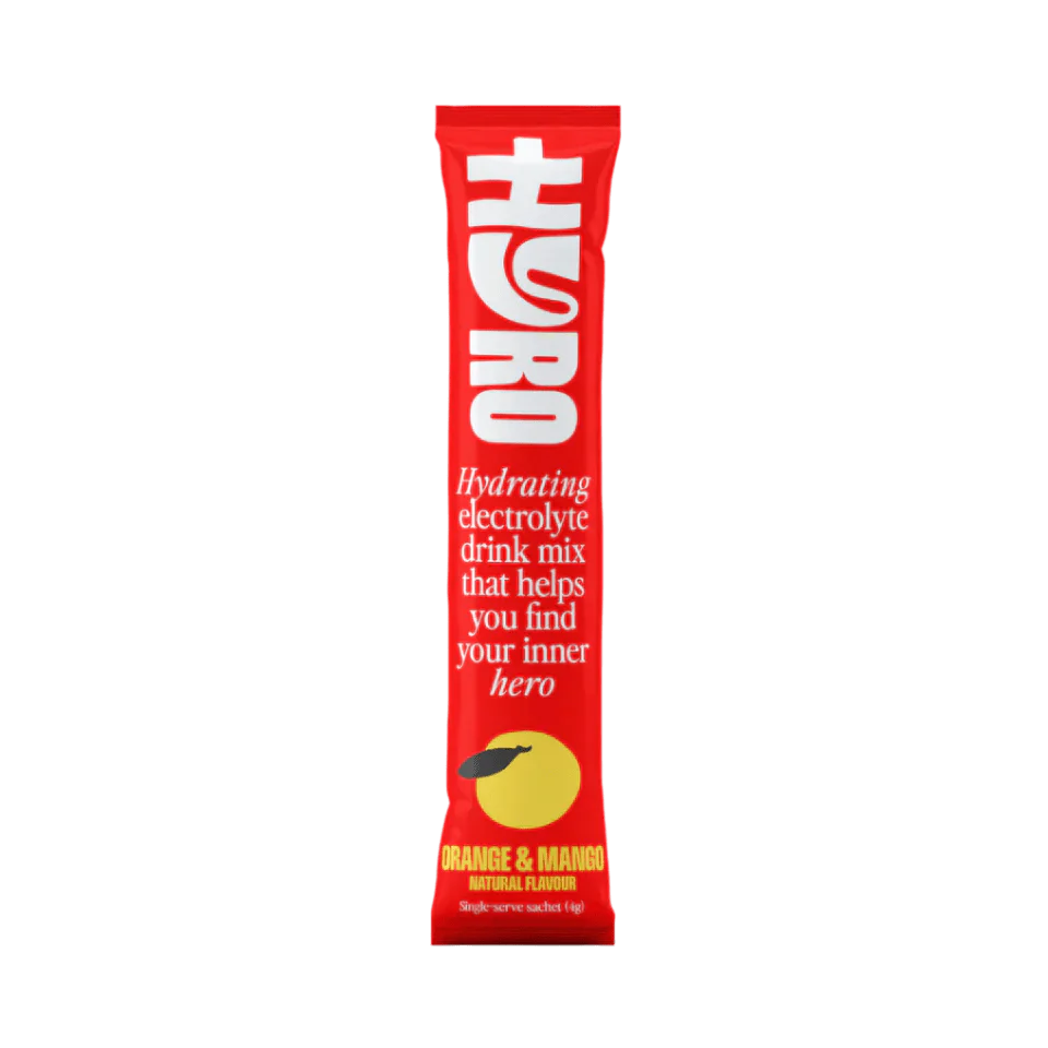 Hyro Single Stick hydrating electrolyte drink mix in orange and mango flavor from Hyro Drinks Electrolytes collection
