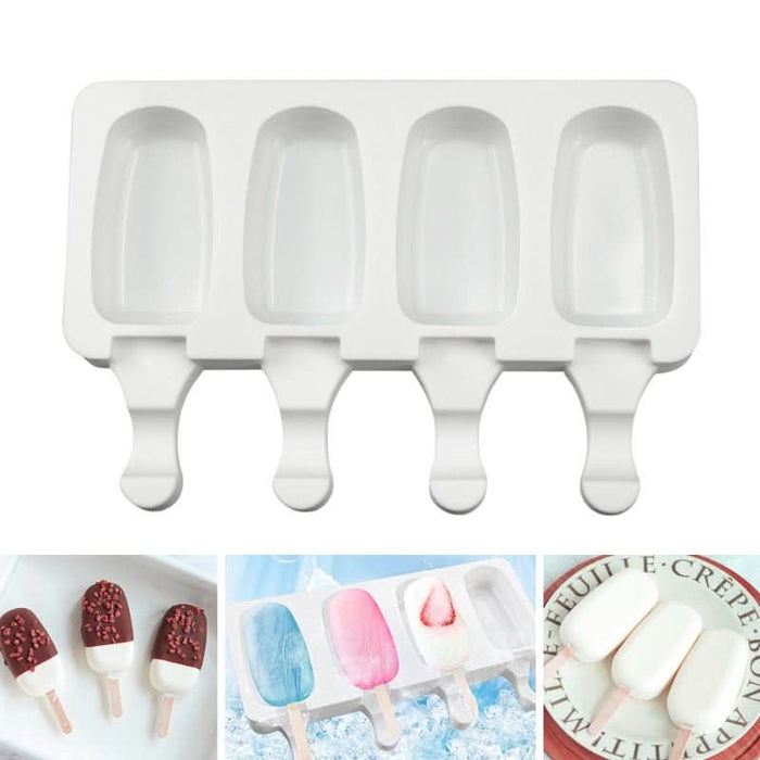 Ice Cream/Popsicle Mould - Large Ellipse + 50 Sticks - LYTES