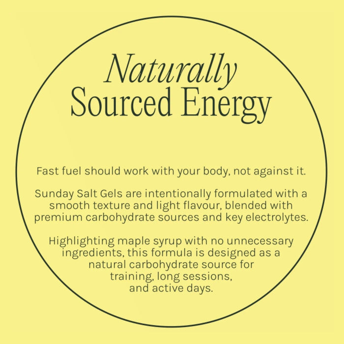 Naturally Sourced Energy with Sunday Salt Tropical – Caffeinated Energy Gel - 6 Sachets in Drinks and Electrolytes collections.
