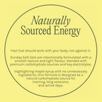 Naturally Sourced Energy with Sunday Salt Tropical – Caffeinated Energy Gel - 6 Sachets in Drinks and Electrolytes collections.