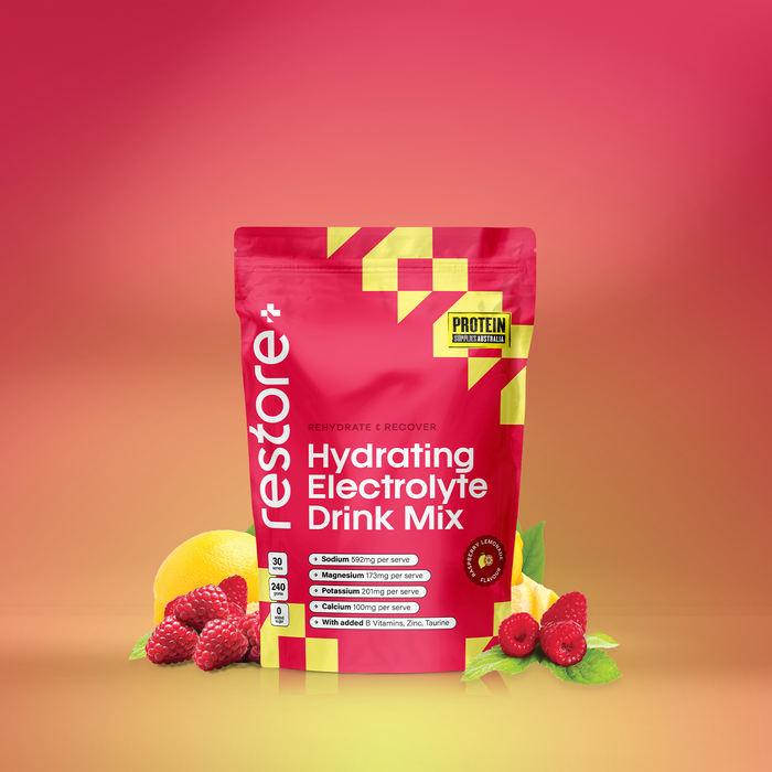 Restore Electrolyte Drink Mix Raspberry Lemonade 240g