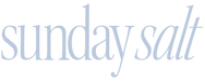 Sunday Salt logo in soft blue, representing the brand behind Strawberry – Caffeine-Free Energy Gel - 50g in Drinks and Electrolytes collections.