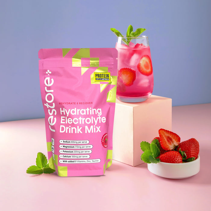 Restore Electrolyte Drink Mix Strawberry & Lime 240g