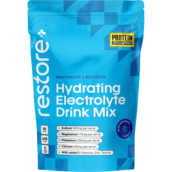 Restore Electrolyte Drink Mix Blue Raspberry 240g