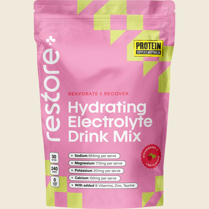 Restore Electrolyte Drink Mix Strawberry & Lime 240g