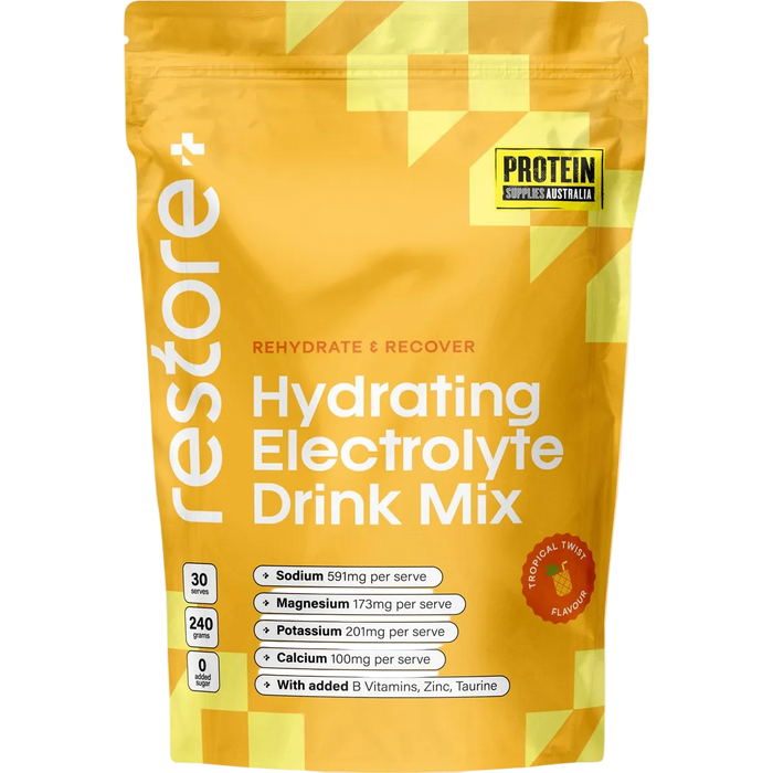 Restore Electrolyte Drink Mix Tropical Twist 240g