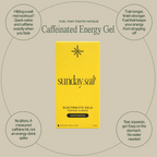 Sunday Salt Tropical – Caffeinated Energy Gel - 6 Sachets with electrolytes for sustained energy and no jitters.