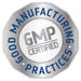 GMP certified seal representing quality standards for Ionic Magnesium - 400mg - 59ml by Trace Minerals in Electrolytes collection