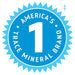 Blue badge with white text stating "America's #1 Trace Mineral Brand" representing Trace Minerals quality for Ionic Magnesium - 400mg - 59ml