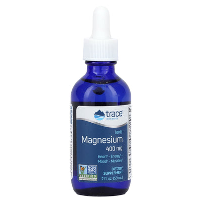 Ionic Magnesium - 400mg - 59ml dietary supplement in blue dropper bottle by Trace Minerals, part of Electrolytes and Functional collections