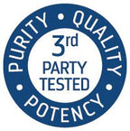 Keto Electrolyte Drops -118ml emblem showing 3rd party tested purity, quality, and potency by Trace Minerals.