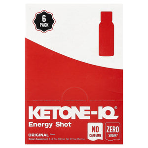 Ketone-IQ - Classic Shot - 59ml x 6 by HVMN, a low carb, exogenous ketones energy shot with no caffeine or sugar.