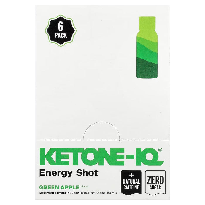 Ketone - IQ - Energy Shot - Green Apple - 6 x 59mL - LYTES