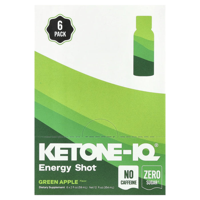 Ketone - IQ - Energy Shot - Green Apple - Caffeine Free - 6 x 59mL - LYTES