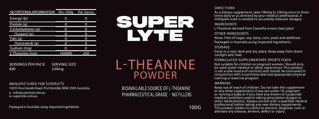 L - Theanine Powder - 100g - LYTES