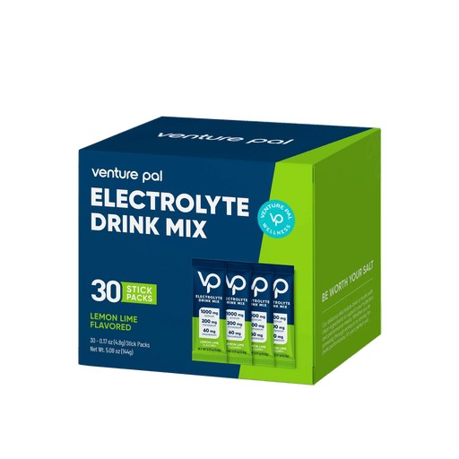 Venture Pal Lemon Lime Electrolyte Drink Mix - 30 Sticks box for hydration in Drinks, Electrolytes, Functional collections