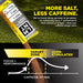 Lemonade + Iced Tea - 30 Sticks - Damaged Box with LMNT branding showing salt and caffeine benefits chart