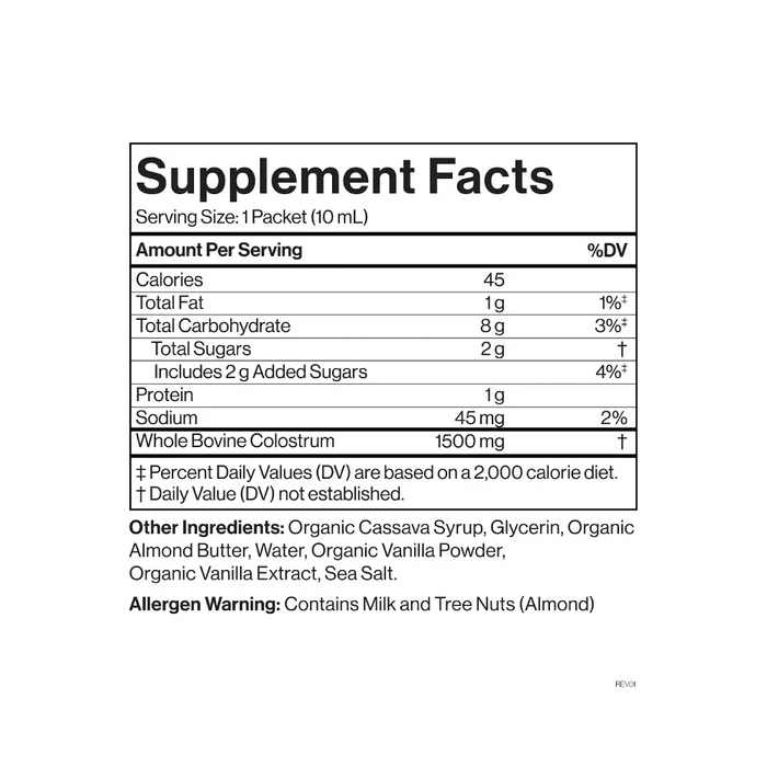 Liquid Colostrum - Vanilla Sea Salt - 26 Pouches - LYTES