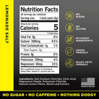Nutrition facts and ingredient details for LMNT Big Fruity Pack - 30 Sticks by LMNT, a keto-friendly low carb electrolyte drink with no sugar or gluten.