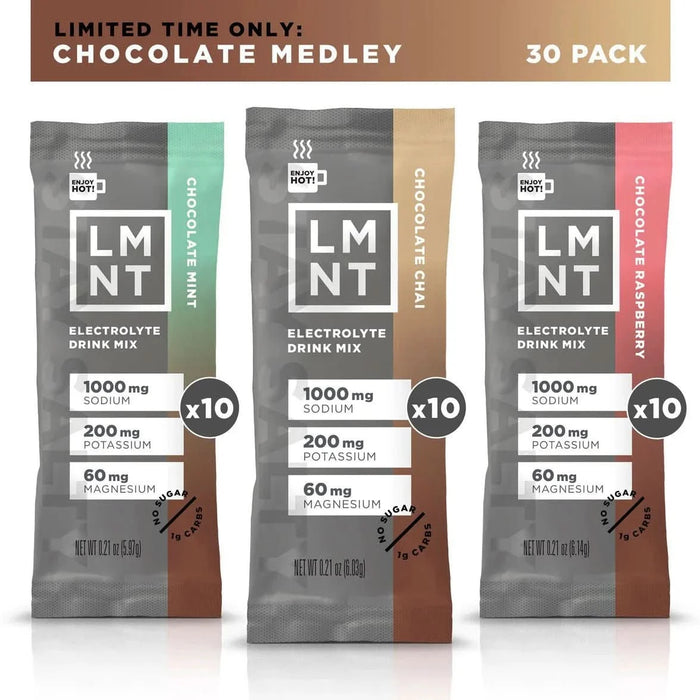 LMNT Chocolate Medley Electrolyte Mix - 30 Ct - LYTES