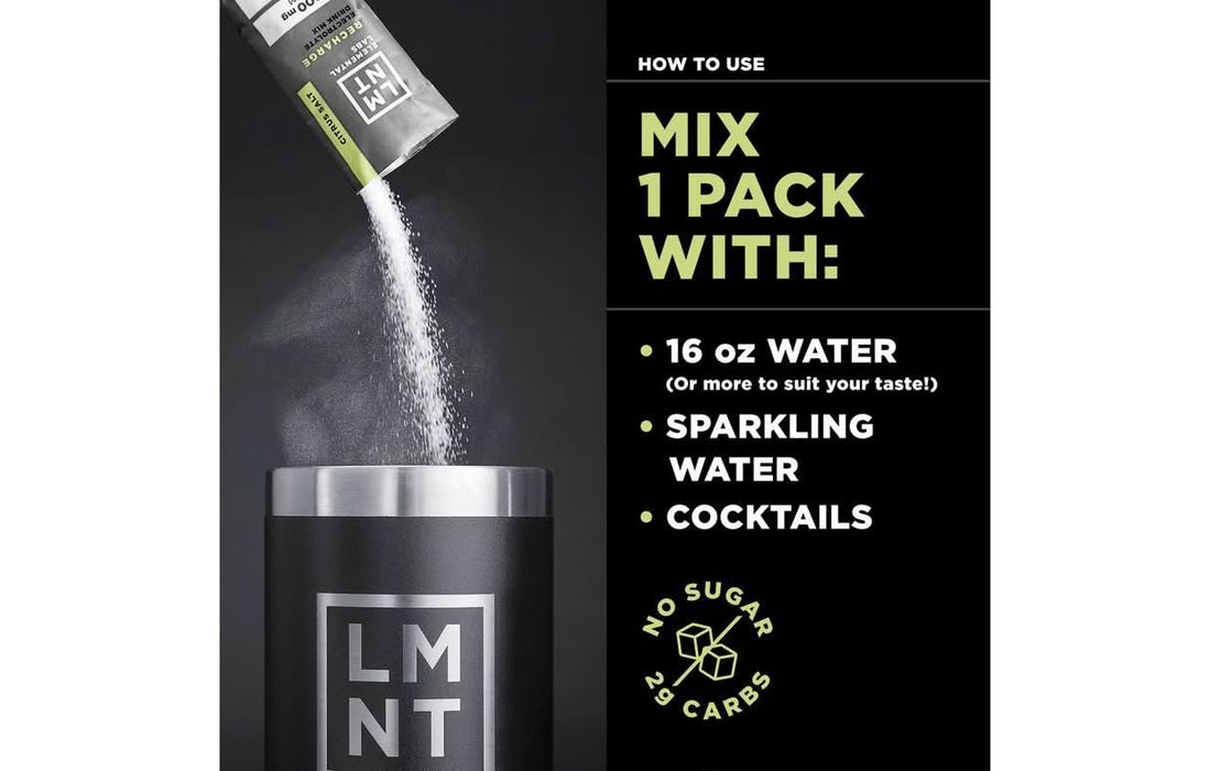 LMNT Citrus Salt Electrolyte Mix - 30 Ct - LYTES