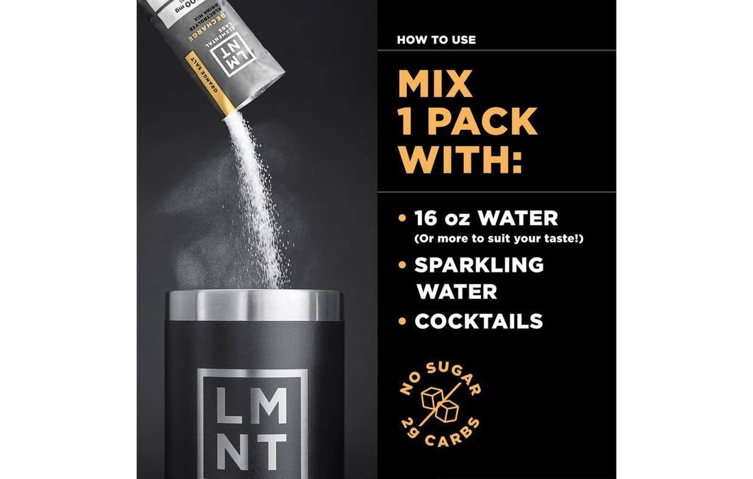 LMNT Orange Salt Electrolyte Mix - 30 Ct - LYTES