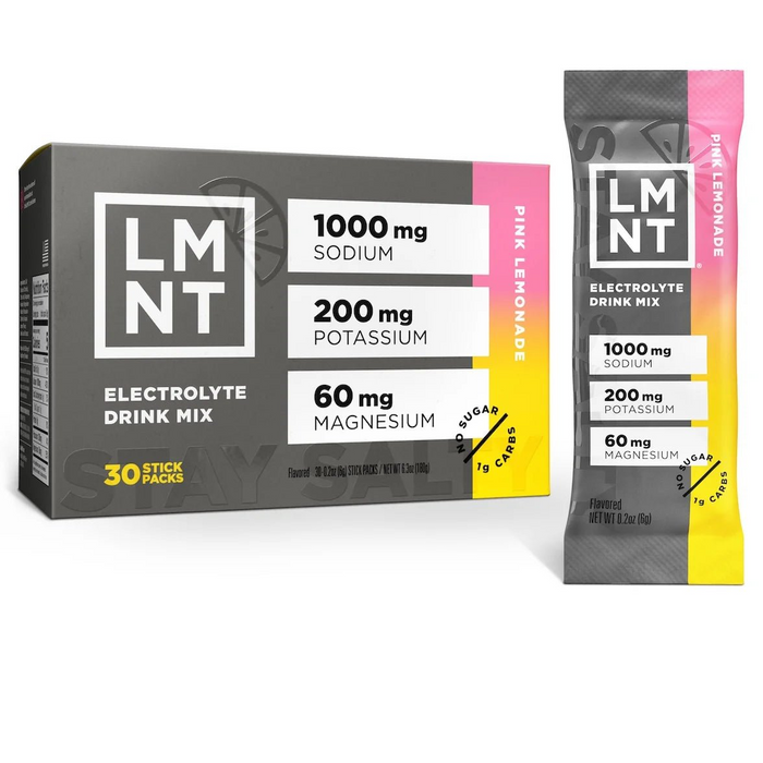 LMNT Pink Lemonade Salt Electrolyte Mix - 30 Ct