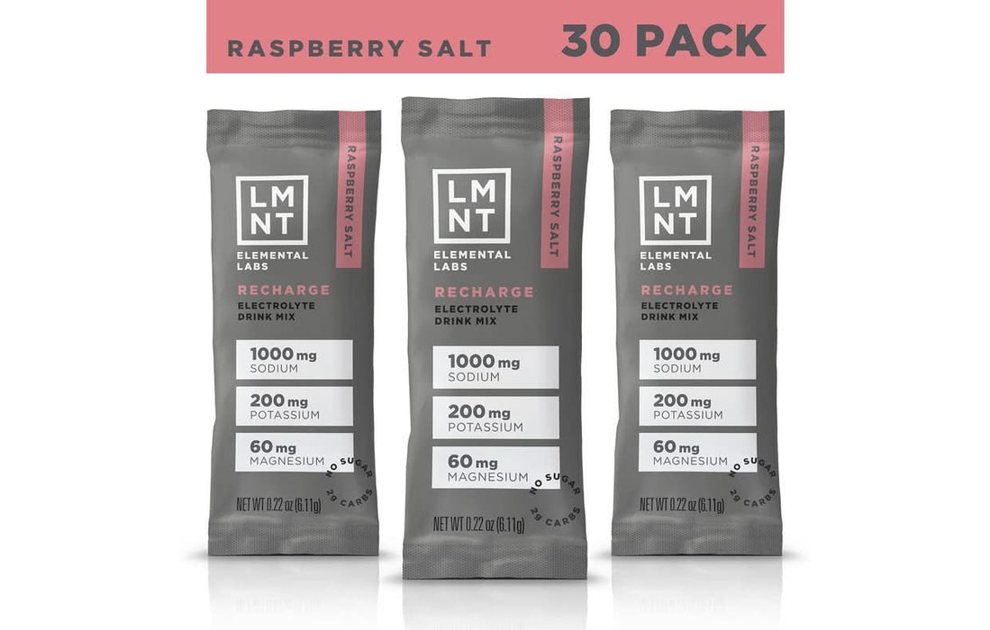 LMNT Raspberry Salt Electrolyte Mix - 30 Ct - LYTES