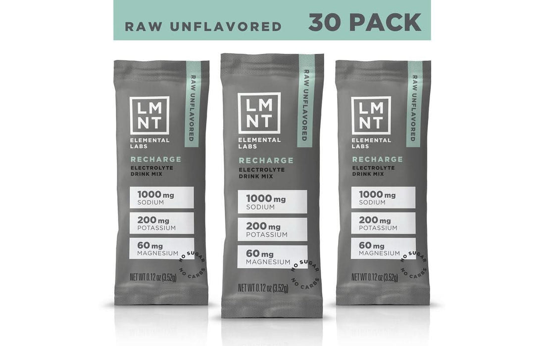 LMNT Raw Unflavoured Electrolyte Mix - 30 Ct - LYTES
