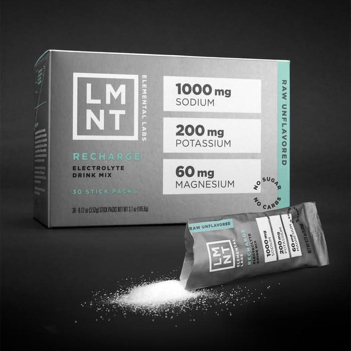 LMNT Raw Unflavoured Electrolyte Mix - 30 Ct - LYTES