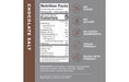LMNT Chocolate Salt Electrolyte Mix - 30 Sticks nutrition panel showing low calorie, vegan, paleo-keto friendly, and no gluten or sugar.