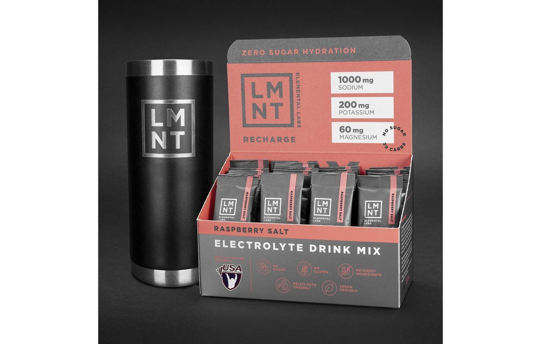 LMNT RECHARGE - Raspberry Salt Electrolyte Mix - Yo Keto