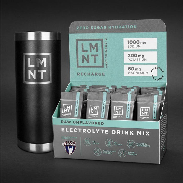 LMNT RECHARGE - Raw Unflavoured Electrolyte Mix - Yo Keto