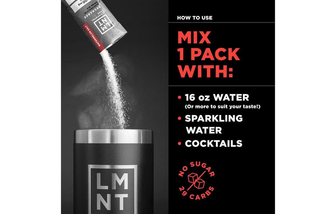 LMNT Watermelon Salt Electrolyte Mix - 30 Ct - LYTES