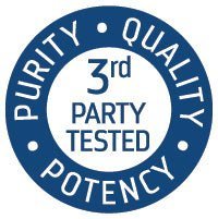 Low Sodium Mega-Mag - 400mg - 118ml badge showing third-party tested purity, quality, and potency by Trace Minerals.