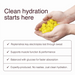 Hands holding yellow gummies with benefits of Swoleys LyteBites - Electrolyte Gummies - Lemon Surge for clean hydration and muscle support