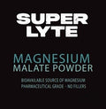 Magnesium Malate Powder - 400g by SUPER LYTE, sold at LYTES Australia