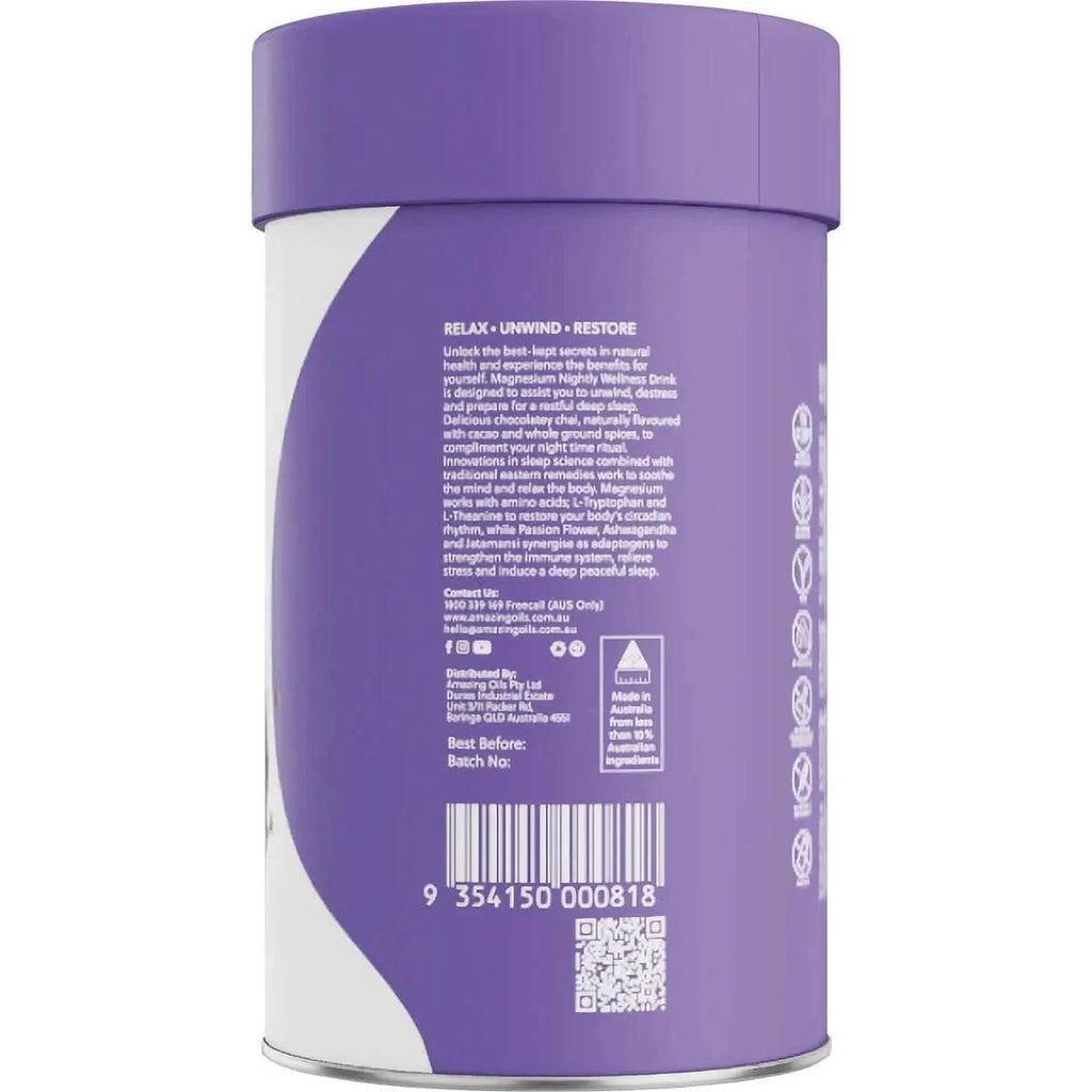 Magnesium Nightly Wellness Drink - Cacao & Chai - 200g - LYTES