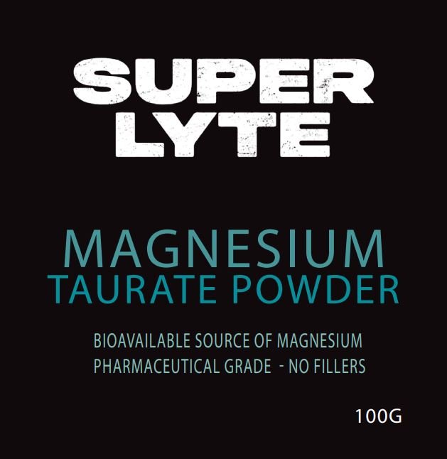 Magnesium Taurate Powder - 100g by SUPER LYTE, sold at LYTES Australia
