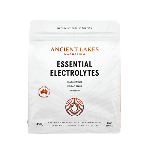 Mineral Balance - Essential Electrolytes - 450g by Ancient Lakes in resealable pouch for hydration support and active lifestyles