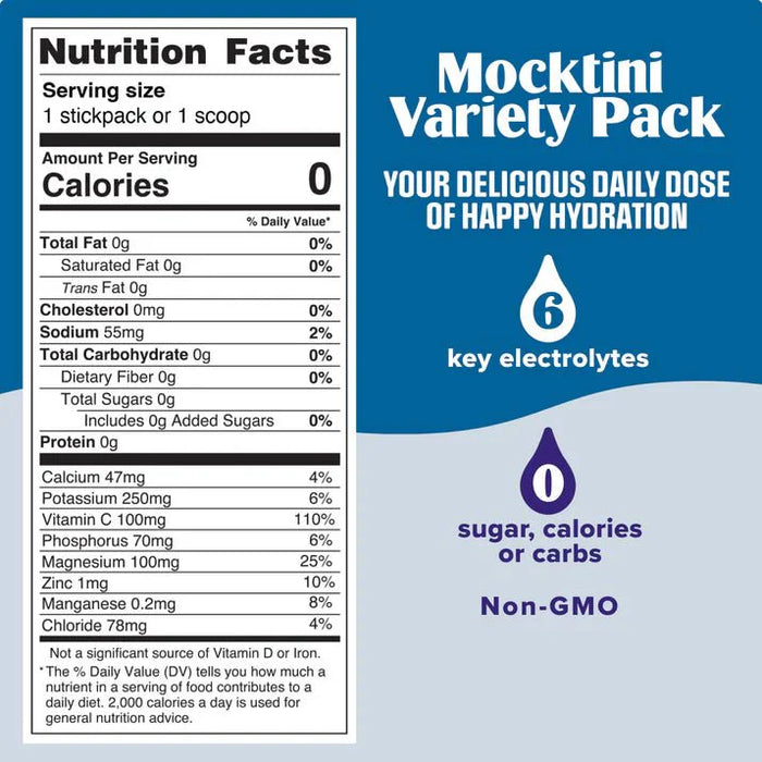 Mocktini Variety Pack - Electrolyte Drink Mix - 16 ct - LYTES