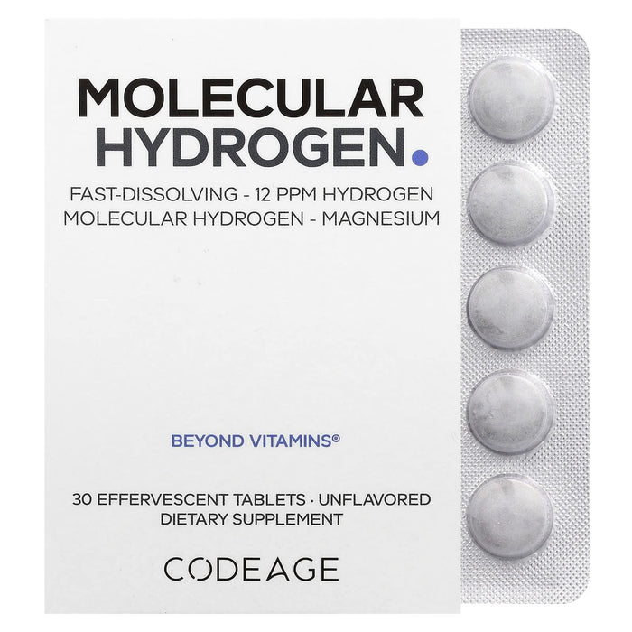 Molecular Hydrogen - Unflavored - 80 mg - 30 Tablets - LYTES