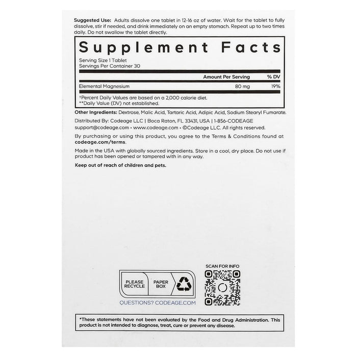 Molecular Hydrogen - Unflavored - 80 mg - 30 Tablets - LYTES