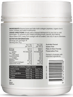 Multi - collagen Protein Peptides - Adaptogen Nootropic Blend - 210g - LYTES