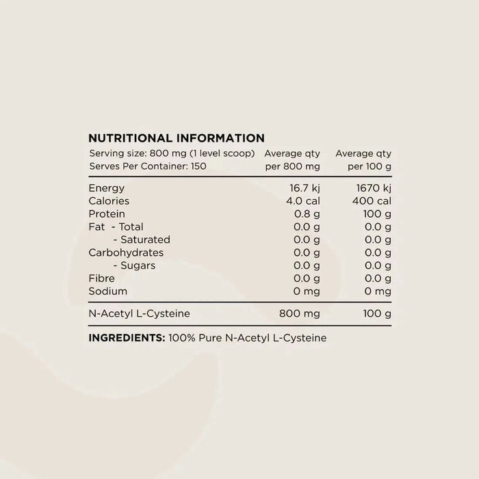 NAC - 100% N - Acetyl L - Cystine - 60 Caps - LYTES