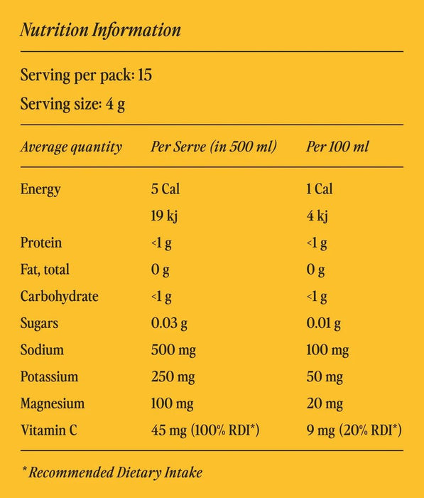 Orange & Mango Electrolyte Drink Mix - 15 Ct