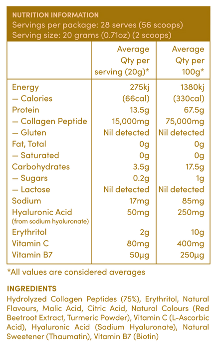 Passionfruit Mango Premium Collagen Peptides - 560g - Best Before 31 Jul 2025 - LYTES