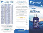 Peppermint Electrolyte Drops - 60ml bottle on blue background with Aussie Trace Minerals branding and usage instructions.